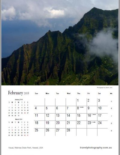 Gavin John Photography Landscape calendar Photo