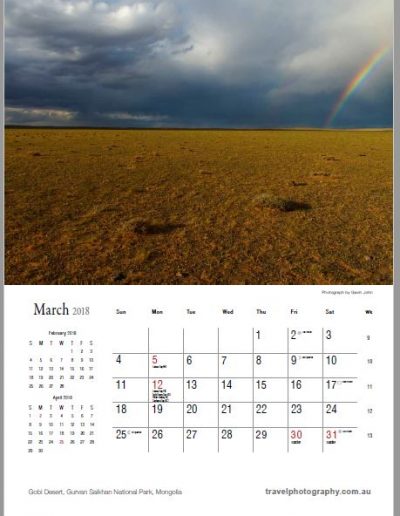 Gavin John Photography Landscape calendar Photo