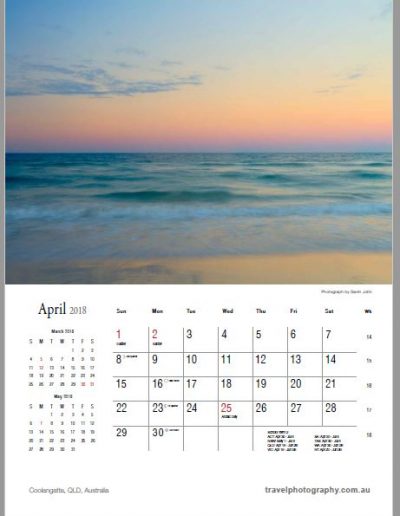 Gavin John Photography Landscape calendar Photo