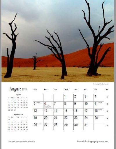 Gavin John Photography Landscape calendar Photo