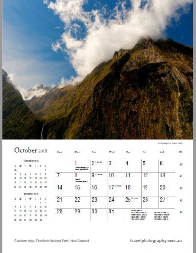 Gavin John Photography Landscape calendar Photo