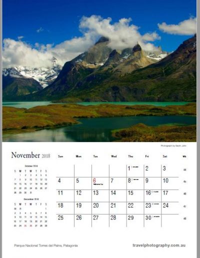 Gavin John Photography Landscape calendar Photo