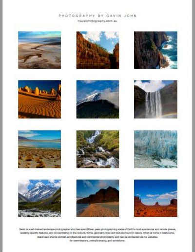 Gavin John Photography Landscape calendar Photo