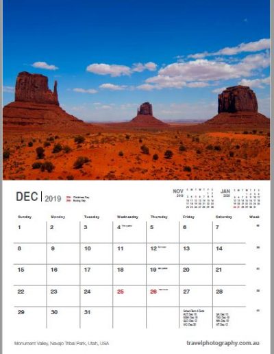 Gavin John Photography Landscape calendar Photo
