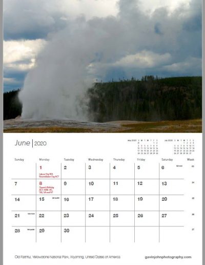 Gavin John Photography Landscape calendar Photo