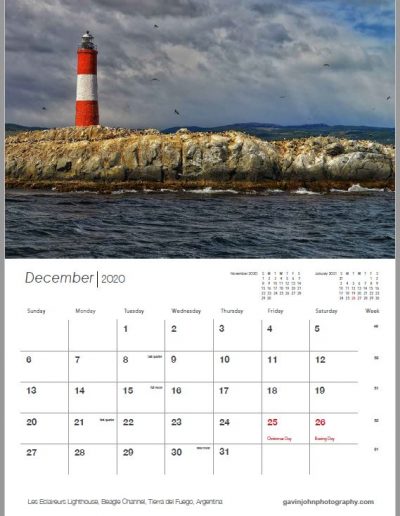 Gavin John Photography Landscape calendar Photo