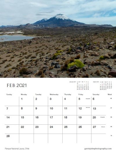 Gavin John Photography Landscape 21 calendar