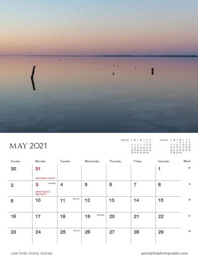 Gavin John Photography Landscape 21 calendar