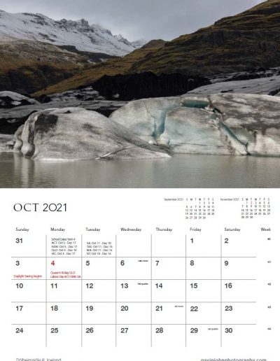 Gavin John Photography Landscape 21 calendar