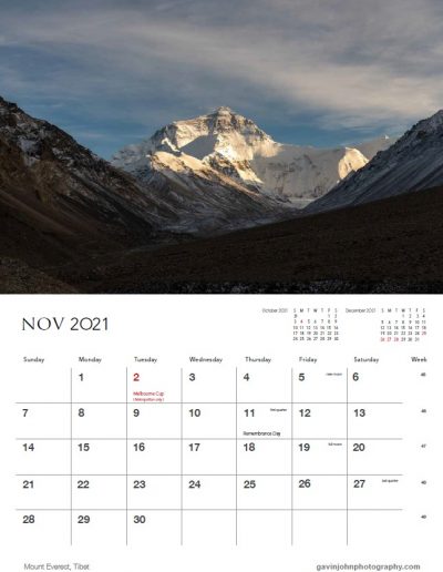 Gavin John Photography Landscape 21 calendar