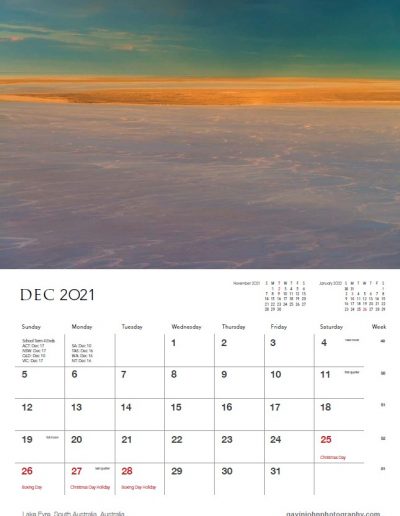 Gavin John Photography Landscape 21 calendar