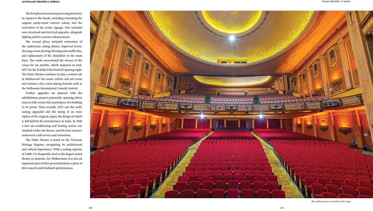Australian Theatres and Cinemas coffee table book by Gavin John page spreads 03