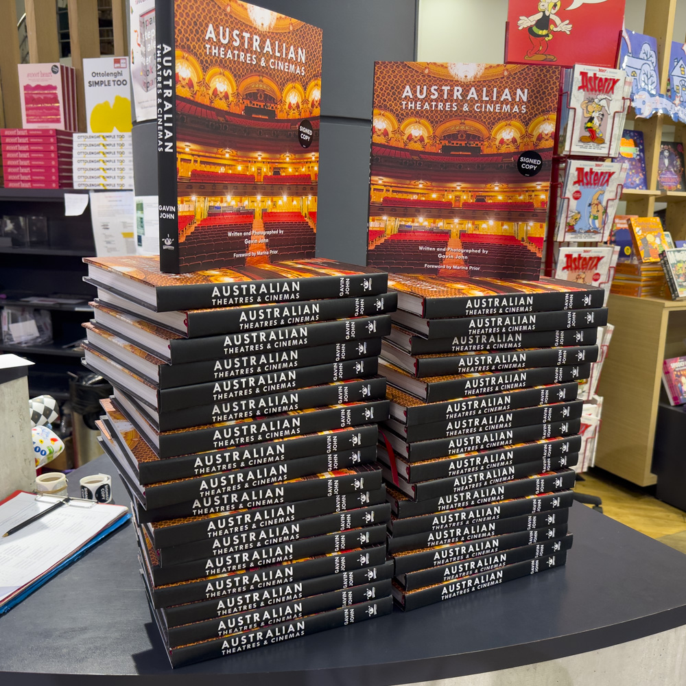 Australian Theatres and Cinemas Book - Dozens of signed copies - Gavin John
